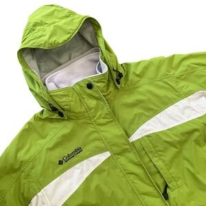 Columbia Core Interchange 3-in-1 Lime Green White Ski Jacket Women's Size L